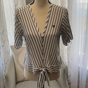 NWT Abercrombie & Fitch Striped Blouse